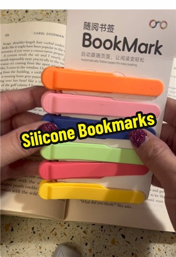 These bookmarks are truly a game changer! They are super easy to use and automatically hold your spot. No matter how much shaking you do, they will not fall off your book. No matter if you’re a teacher, parent, or book lover, these are the bookmark for you! These are the best bookmarks I’ve ever found! I really love them and think you should try them too. ##bookmark##booktok##books##reading##teacher