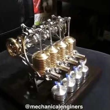 Four cylinder stirling engine
