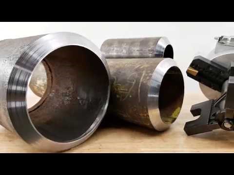 Prepzilla MILLHOG Pipe Beveling Machine Demonstration