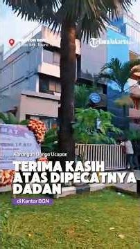 Thank You Flower Arrangement for Dadan Hindayana's Dismissal at the BGN Office