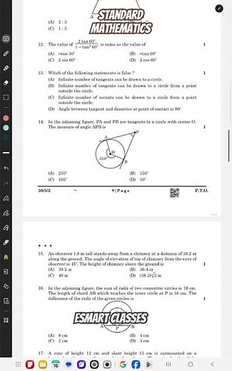 CBSE 2026 Class 10 Standard Maths Question Paper 🔥 | Most Expected Board Exam Questions #10thmaths