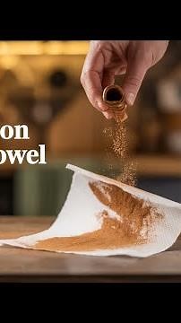 Sprinkle Cinnamon On Paper Towels and Watch What Happens!