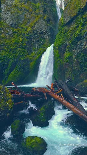 There's something soothing about the gentle, rhythmic flow of waterfalls. 📍Pacific Northwest Waterfalls #waterfalls #pnw #beautifuldestinations #pnwexplored #pacificnorthwest #nature #divineforest #forest | Izak Photography