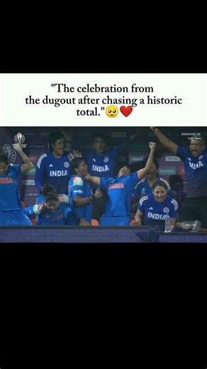 💙 “India’s Dugout Eruption After a Historic Chase! 🔥🇮🇳 #UnforgettableMoment”