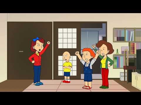 Caillou Trips Andre and gets Grounded