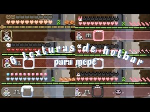 6 texturas de hotbar para Minecraft pe/be/java 🎠 [Aesthetic Minecraft]