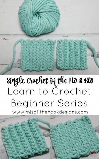 How to Single Crochet in the Front & Back Loop Only