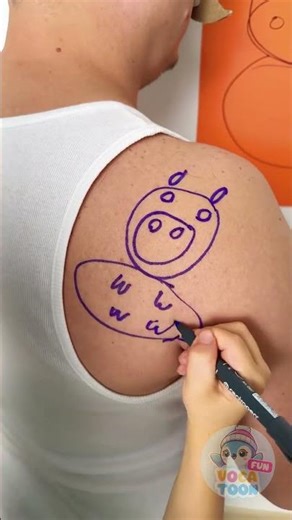 Whimsical Hippo Drawing Challenge for Kids! 🎨🦛✨ #Reverse