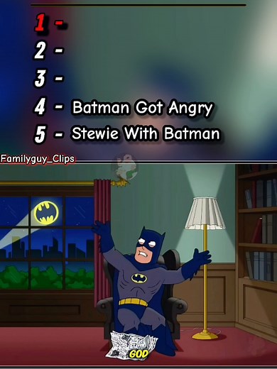 Top 5 Funniest Batman Moments in Family Guy