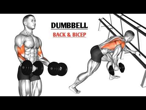 6 Powerful Back & Biceps Moves 💥 Dumbbell Home Workout