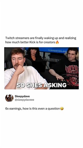 Dirty Memes on Instagram: "This is a no brainer 😭 Kick launched into the live-streaming market in late 2022 with a clear strategy aimed at pulling creators away from established platforms, most notably Twitch. By advertising higher creator revenue shares and fewer content restrictions, Kick positioned itself as a direct alternative to a platform that has long dominated live streaming but faced growing criticism over its 50/50 subscription split and increasingly strict moderation, especially as