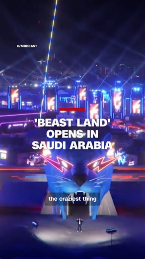 19K views · 83 reactions | YouTube star Jimmy Donaldson, known as "MrBeast" just opened his first-ever theme park, "Beast Land." The park brings his over-the-top challenge videos, massive giveaways, and outrageous stunts into real life. The park is open till December 27th as part of this year's "Riyadh Season" in Saudi Arabia. CNN's Bijan Hosseini reports. | CNN International | Facebook