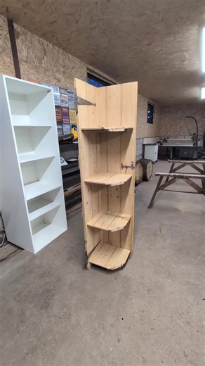 DIY Handmade Corner Unit from Recycled Door