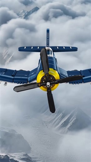 F4u Pirate Fighter Model Kit, Precision Engineering, 767 Pieces Military Collectible, Parent-Child Building Fun, Interactive Play, Replica Micro Display Option