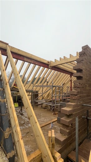 LAC Carpentry | Toby Smith on Instagram: "Monday is always a struggle to hit the ground running! But had a nice intricate flitch valley and details to get over the line, the end of the roof is near.. Laughing and joking our way through the day 👊🏼😅 Prepped and ready for another week full of all aspects of the gam 🫡🙌🏻🔨 #carpentry #lac #chippylife #roofing"