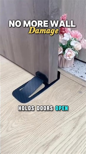 Stop Destroying Walls With Doorknobs#HomeHacks #SmartHome #DoorStopper #NoDrill #RentersFriendly