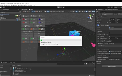 realvirtual.io Tutorial 08 - Sensors and Colliders in Detail