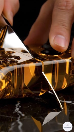 Satisfying Gold Nintendo Switch Slice | Is It Cake? 🎮🍰 #asmr #satisfying #redefiningcutting