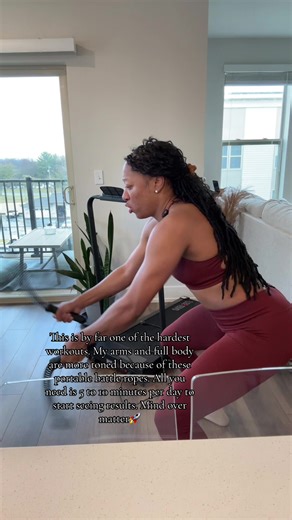 These battle ropes humble me every single time! #battleropes #cardio #fullbodyworkout #workoutrountine #athomeworkout