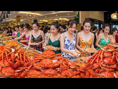 INSANE Value: Unlimited Seafood for Under $10 in a Giant 3,000-Person Buffet