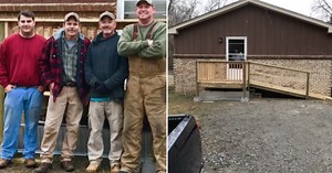 Bus driver builds ramp