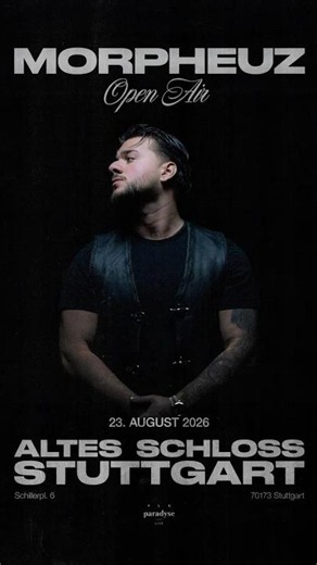 STUTTGART- Solo Open Air am 23.08.2026 im ,,Altes Schloss“ Tickets ab Freitag 05.06.26, 15:00 Uhr
