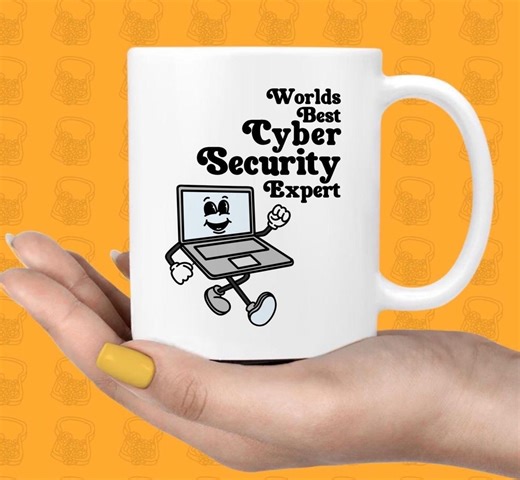 Cyber Security Expert Mug – Funny Birthday Graduation Gift for IT Professional Colleague Personalised Retro - Etsy
