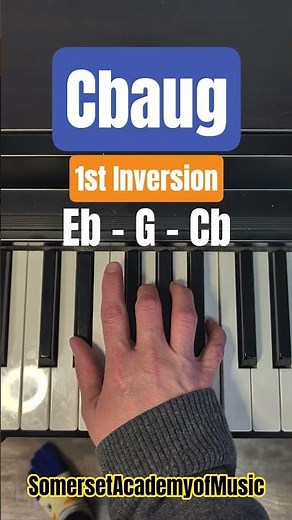 C Flat Augmented Chord Piano Inversions #pianotutorial #augmentedchord