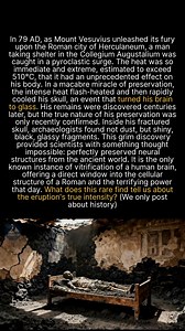 Extreme heat from Vesuvius turned a Roman brain to glass, but what does this reveal about life in Herculaneum? #ancienthistory #archaeology #history | Archeostory