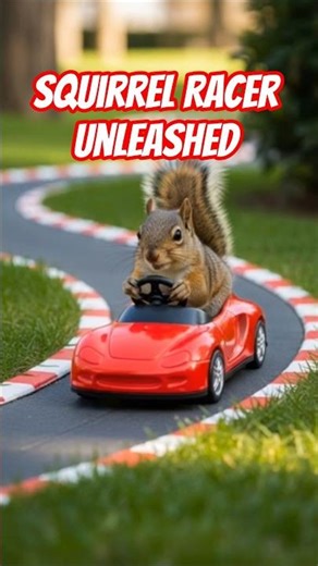 "Squirrel Racer Unleashed! 🐿️🏎️ Track Drift Challenge" #automobile #trending #shorts #dreamscreenai