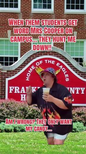Students Hunting Down Mrs. Cooper for Candy!