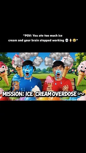 “Brainrot Kids Eat Too Much Ice Cream 🍦💀 | Funny 2D Cartoon Animation”