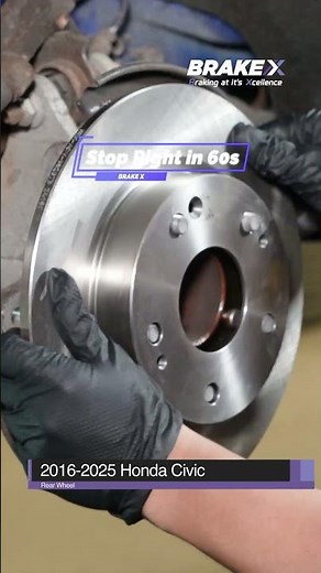Quick Rear Brake Repair Tutorial 2016–2025 Honda Civic Step by Step #BRAKEX #HondaCivic #DIYrepair