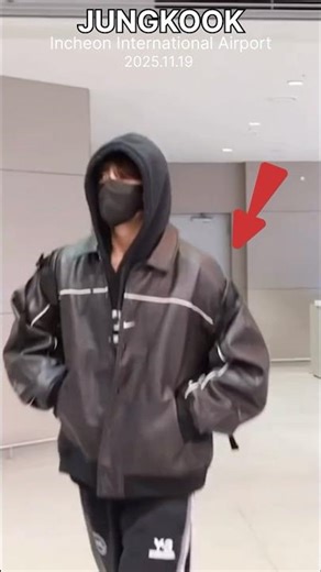JUNGKOOK Airport Fashion Style 19.11.2025 #jungkook #shorts #btsedits