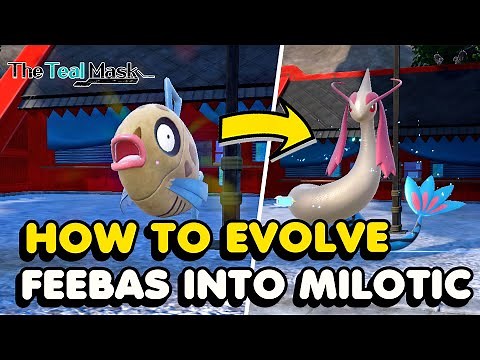 How To Evolve Feebas Into Milotic In Pokemon Scarlet & Violet Teal Mask DLC (Prism Scale Location)