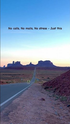 Every road in Monument Valley feels cinematic #utah #travel #arizona #monumentvalley #forrestgump