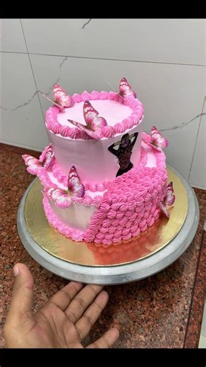 Easy doll dress cake #shorts #trending #dollcake