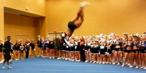 Young Cheerleader Begins Her Routine - Watch Her Set A Guinness World Record In Epic Fashion