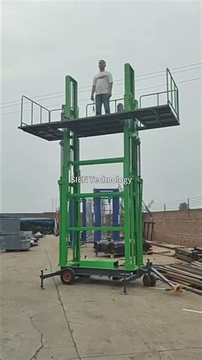 Hydraulic lifting platform! Makes construction work easy and significantly improves efficiency