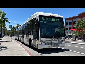 ⁴ᴷ⁶⁰ Weekday Exclusive | AC Transit 2009 Van Hool AG300 #2192 on Route 52