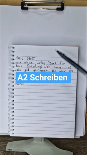 Goethe A2 Schreiben Exam | Goethe-Zertifikat A2 Schreiben