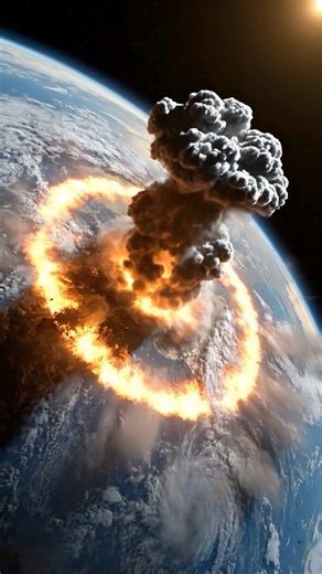 A red planet has come to rest on Earth, its surface glowing with molten heat. Suddenly, it erupts in a massive explosion, sending fire, debris, and shockwaves across the land. The sky lights up as if day turned into night, and the force of the blast reshapes everything in its path. This is an AI-generated fictional post. Not real. #Earthimpacts #fblifestyle #mystery #planet #solarsystem #cosmic #celestial #spaceevent #astronomy #explosion #extraterrestrial | Earth Impacts