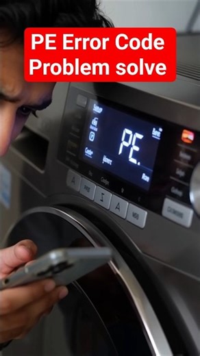 LG Washing Machine PE Error Fix 😱 | 100% Working Solution #shorts #washingmachine