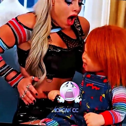"Chucky doll attack on Liv Morgan "😱|Chucky doll series 🥰 edit #wwe #livmorgan #chucky #shorts
