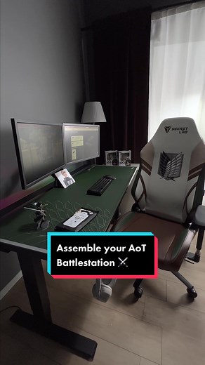 Keep the hope alive. Gear up with the Secretlab TITAN Evo Attack on Titan Edition chair and matching MAGNUS desk. secretlab.co/attackontitan #secretlab #attackontitan #magnusdesk #sittostanddesk #gamingchair #gamersetup #aot