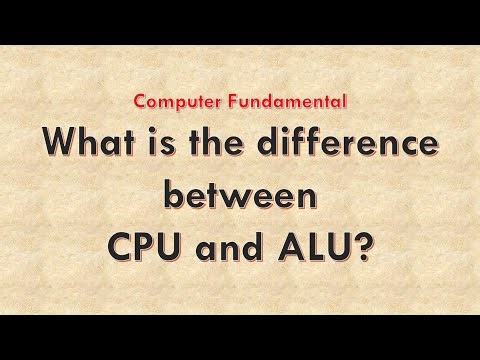 Difference between CPU and ALU | ALU and CPU | #computerfundamental #computer