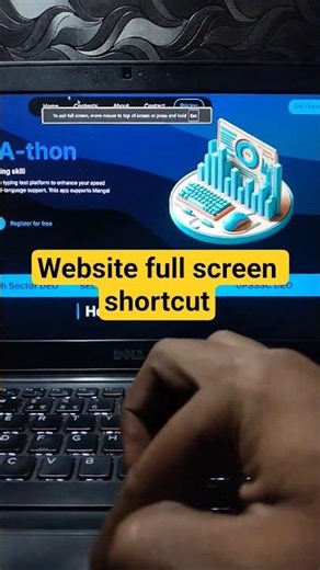 how to use a Website as full screen with this shortcut #shortcutkeys #browsertips #technology #hack