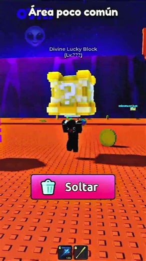ABRÍ UN DIVINE LUCKY BLOCK Y PASÓ ESTO #filtro #roblox #brainrot #escape #tsunami