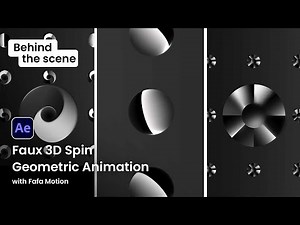 Faux 3D Spin Geometric Animation | After Effects Pro Tips | Motion Circles