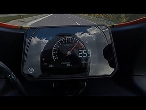 Top speed Yamaha XSR900 GP - German Autobahn
